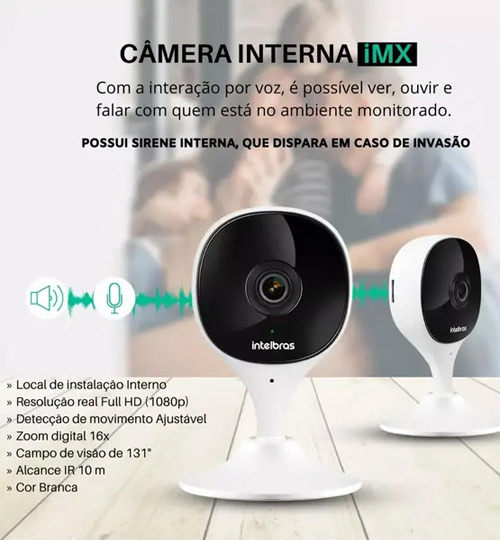 Câmera interna Wi-Fi HD